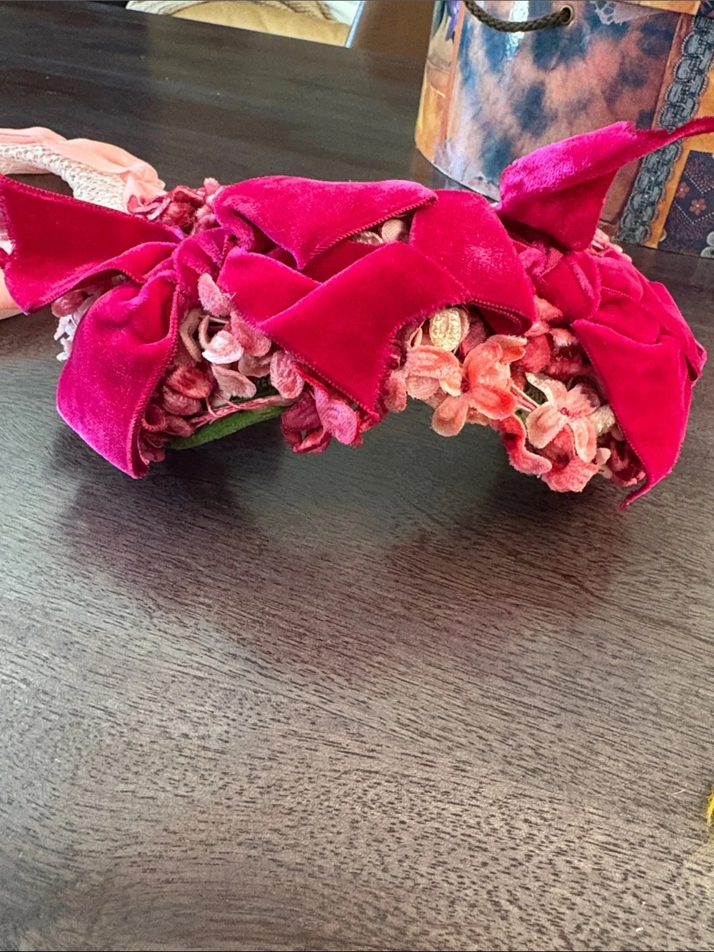 Bundle of Two Vintage Pink Calot Hats - Picture 6 of 15